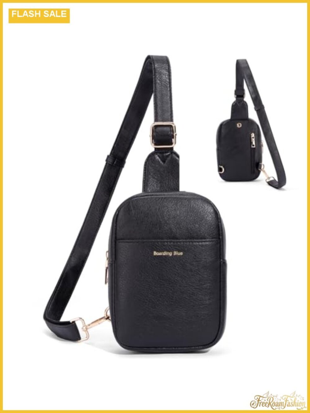 Women's Small Faux Leather Anti Theft Crossbody Sling Fanny Bag